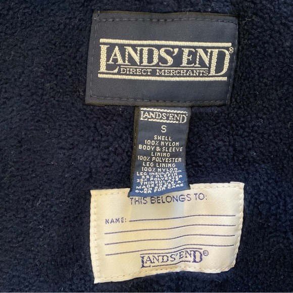 Vintage 90’s Lands’ End One Piece Snow Suit Hood Kid’s S (4T/4) Insulated - Picture 9 of 12